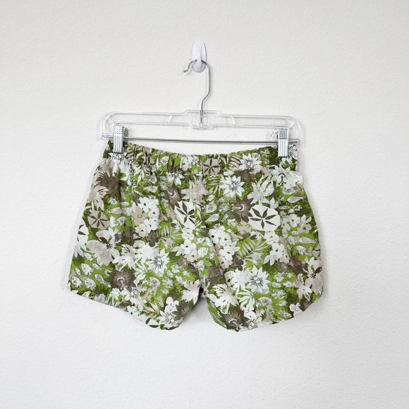 [Patagonia] Barely Baggies Green Floral Sand Dollar Neo Tropic Shorts Sz Small S - Picture 3 of 12